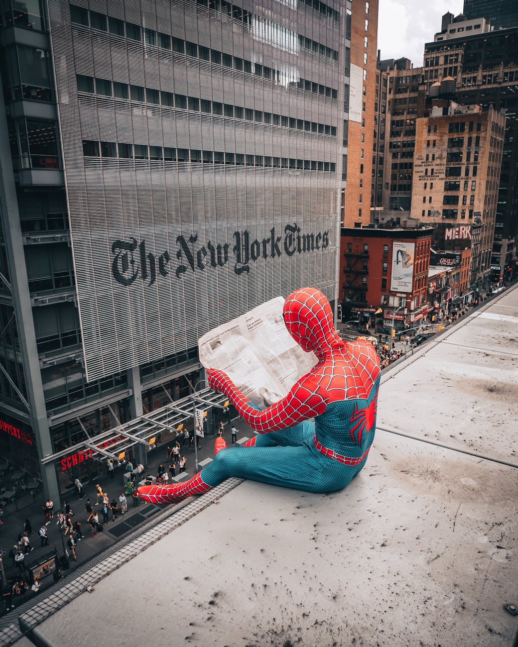 person in spiderman costume